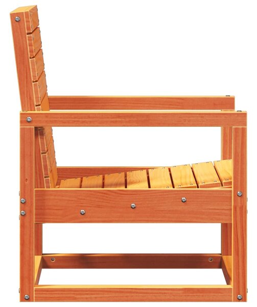 Viaszbarna tömör fenyőfa kerti szék 57,5 x 63 x 76 cm