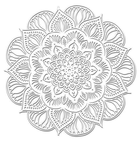 DUBLEZ | Lótuszvirág mandala - 3D falikép | Fali kép