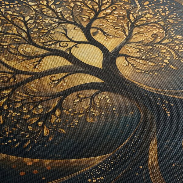 Kép – Arany aurájú fa (150x105 cm)