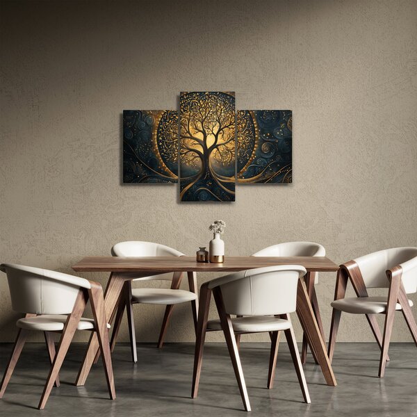 Kép – Arany aurájú fa (90x60 cm)