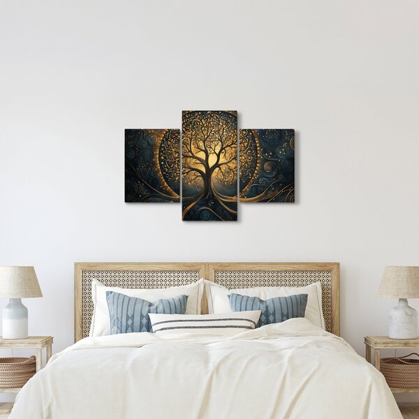 Kép – Arany aurájú fa (90x60 cm)