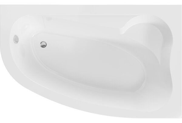 Mexen Westa sarokkád jobb 160 x 100 cm, fehér - 560116010002