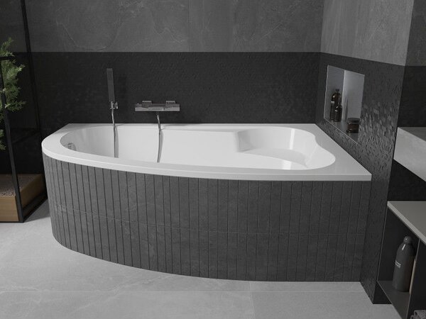 Mexen Westa sarokkád jobb 160 x 100 cm, fehér - 560116010002