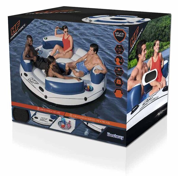 Bestway Hydro-Force kék úszó sziget 239x63,5 cm