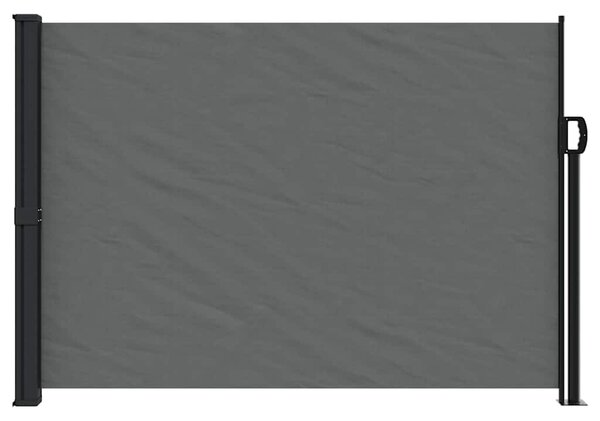 Antracitszürke behúzható oldalsó napellenző 140 x 500 cm