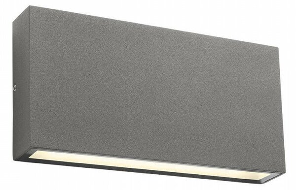 Kültéri LED falilámpa, KAMAL, 12W, antracit szürke
