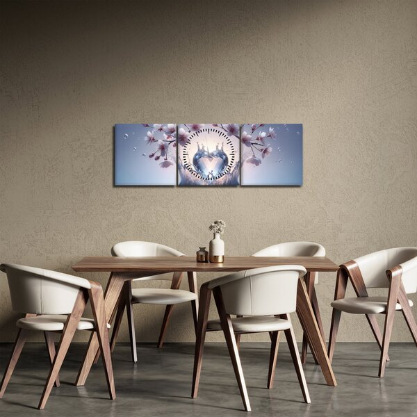 Kép - Gyémánt szív (órával) (90x30 cm)