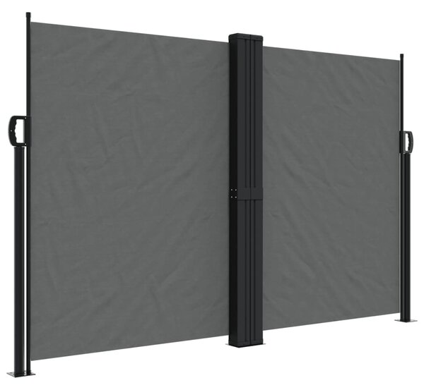 Antracitszürke behúzható oldalsó napellenző 160 x 1200 cm