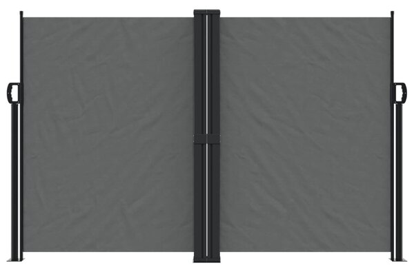 Antracitszürke behúzható oldalsó napellenző 160 x 1200 cm