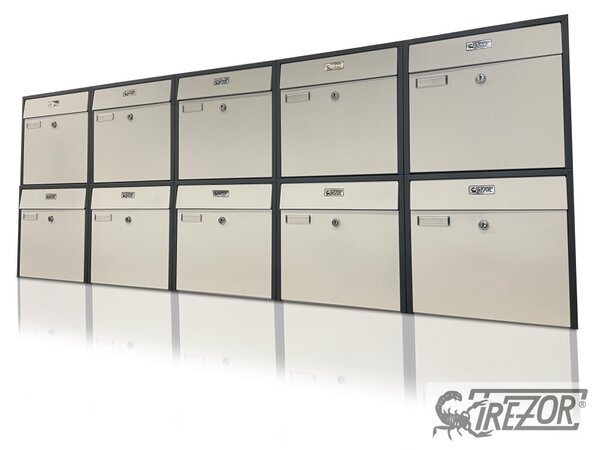 Trezor Postaláda Kültéri fekvő bicolor