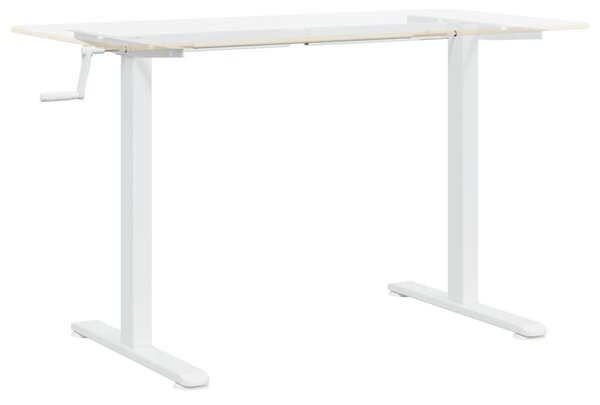 Fehér acél álló asztalváz (94-135) x 60 x (70-114) cm