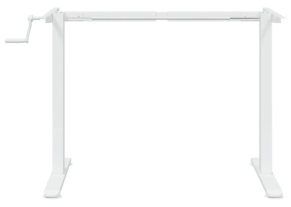 Fehér acél álló asztalváz (94-135) x 60 x (70-114) cm