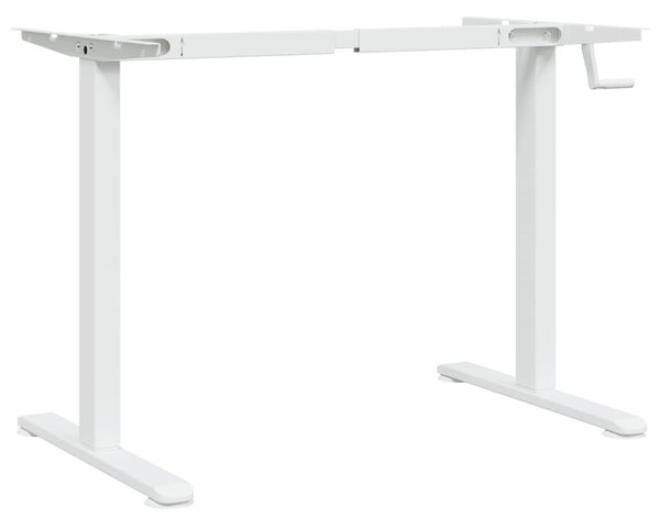 Fehér acél álló asztalváz (94-135) x 60 x (70-114) cm