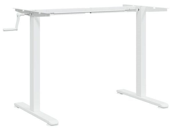 Fehér acél álló asztalváz (94-135) x 60 x (70-114) cm