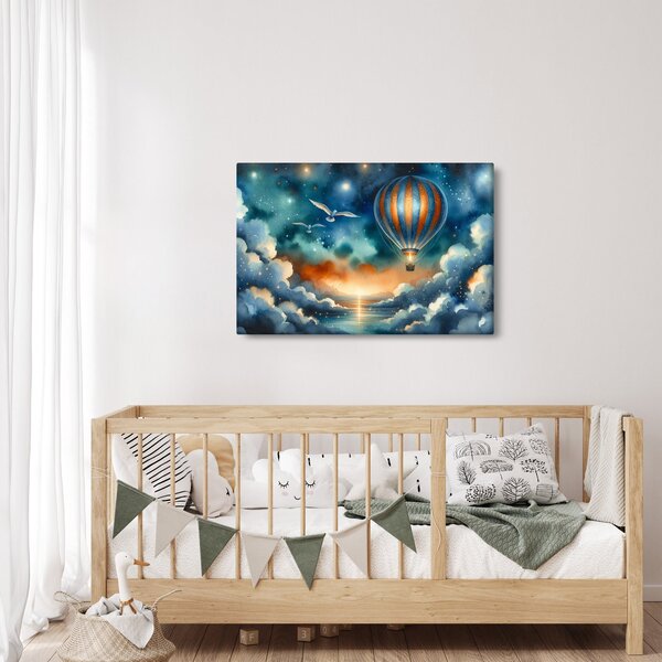 Kép - Repülés az éjjeli ég alatt (90x60 cm)