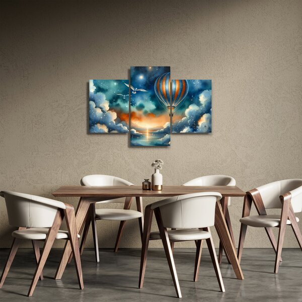 Kép - Repülés az éjjeli ég alatt (90x60 cm)