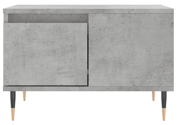 Betonszürke szerelt fa dohányzóasztal 55x55x36,5 cm