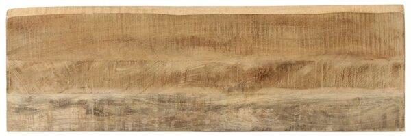 Tömör mangófa konzolasztal természetes éllel 105 x 33 x 76 cm