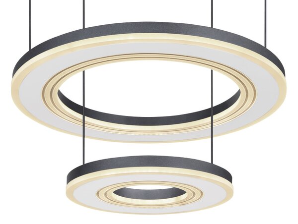 BLASIUS LED függőlámpa, fekete 1800 lumen