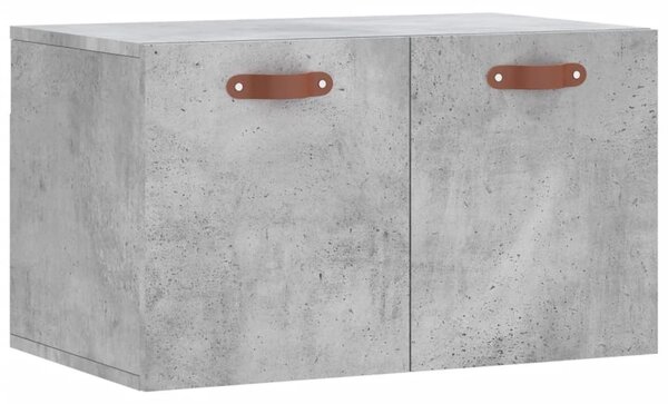 Betonszürke szerelt fa faliszekrény 60 x 36,5 x 35 cm