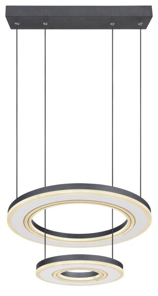 BLASIUS LED függőlámpa, fekete 1800 lumen