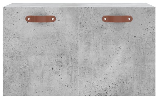 Betonszürke szerelt fa faliszekrény 60 x 36,5 x 35 cm