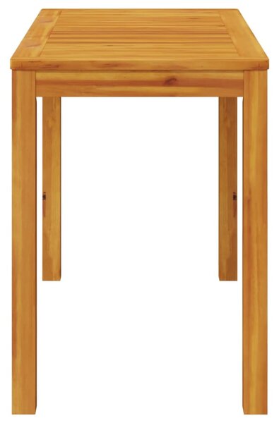 Tömör akácfa kerti étkezőasztal 110 x 55 x 75 cm