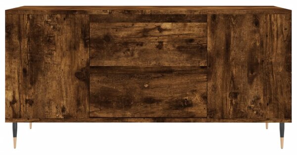 Füstös tölgy színű szerelt fa dohányzóasztal 102x44,5x50 cm