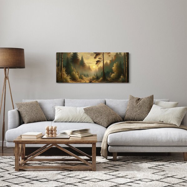 Kép - Napfény az erdőben (120x50 cm)