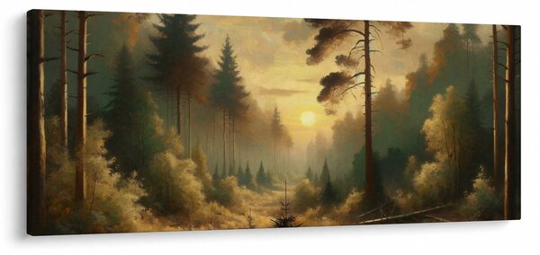 Kép - Napfény az erdőben (120x50 cm)