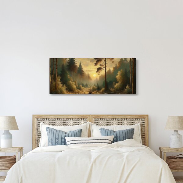 Kép - Napfény az erdőben (120x50 cm)