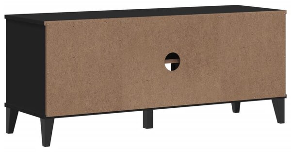 VIKEN fekete szerelt fa cipőtároló pad 106 x 35 x 45 cm