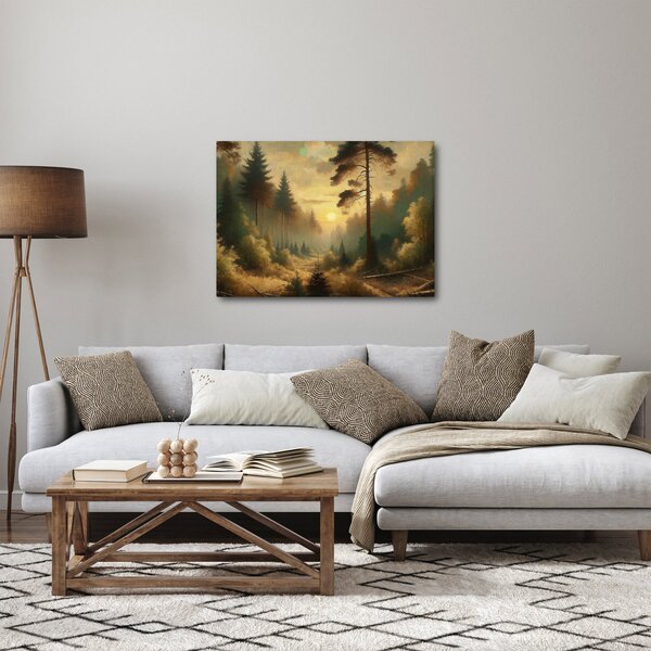 Kép - Napfény az erdőben (70x50 cm)