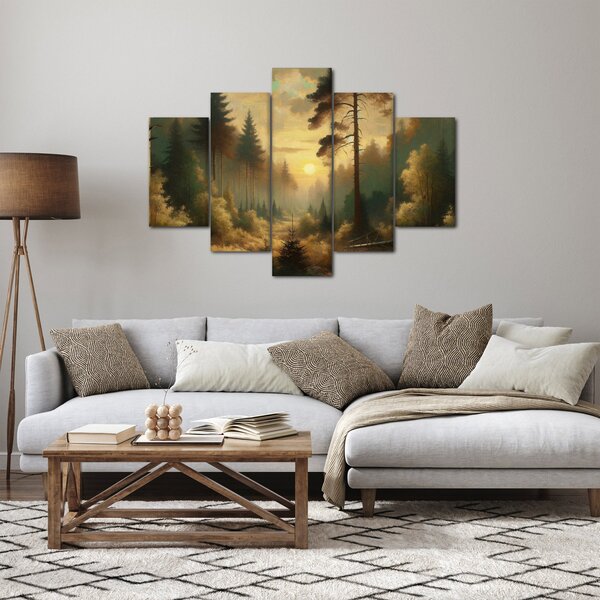 Kép - Napfény az erdőben (150x105 cm)