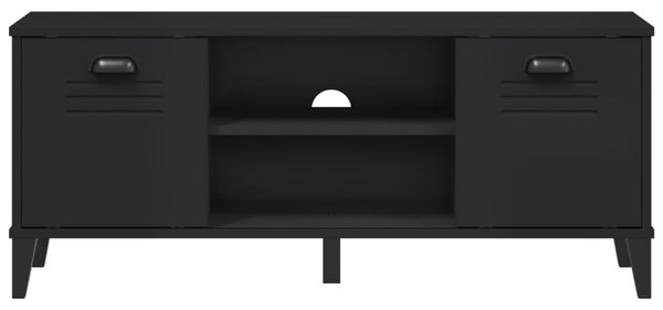 VIKEN fekete szerelt fa cipőtároló pad 106 x 35 x 45 cm