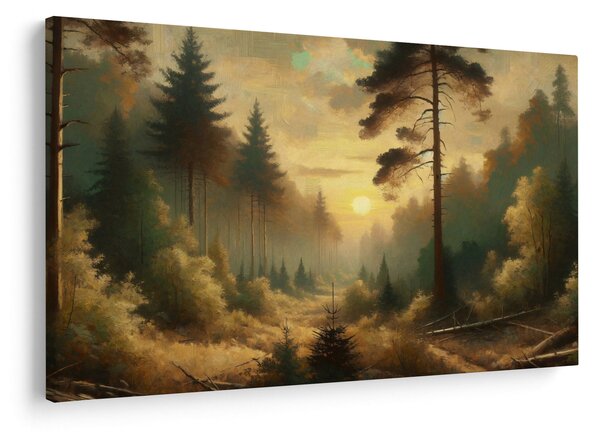 Kép - Napfény az erdőben (90x60 cm)