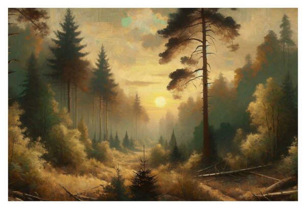 Kép - Napfény az erdőben (90x60 cm)
