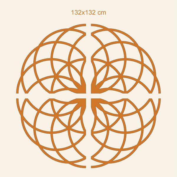 DUBLEZ | Szakrális geometria - Jóga mandala | Fali kép