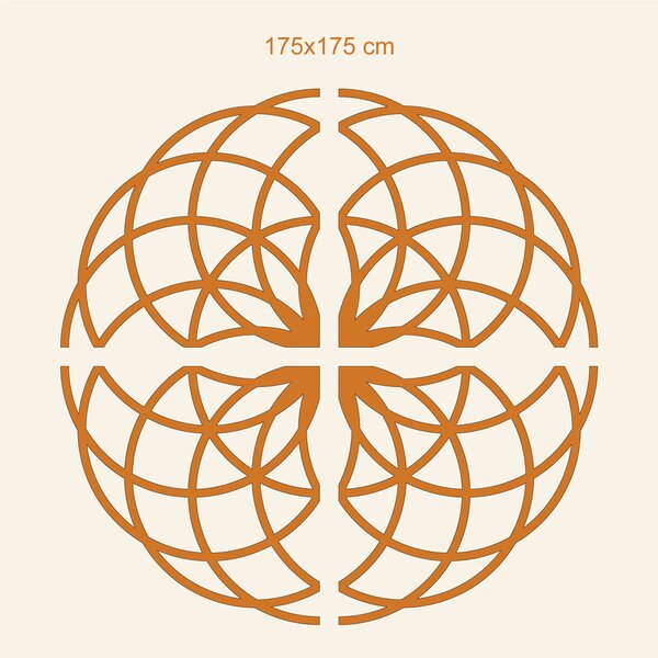 DUBLEZ | Szakrális geometria - Jóga mandala | Fali kép