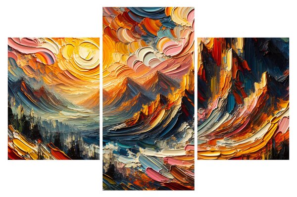Kép - Hegyek, melyeket napfény ölel (90x60 cm)