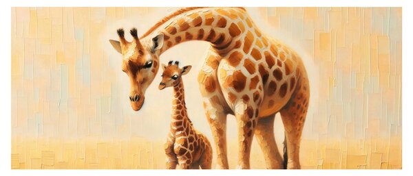 Kép - Zsiráfok (120x50 cm)
