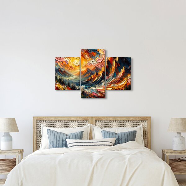 Kép - Hegyek, melyeket napfény ölel (90x60 cm)