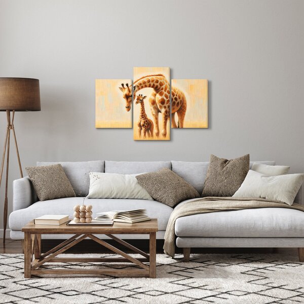 Kép - Zsiráfok (90x60 cm)