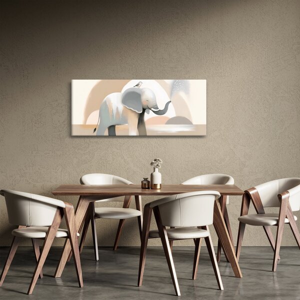 Kép - Elefánt pasztell színekben (120x50 cm)