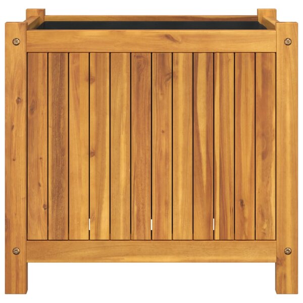 VidaXL tömör akácfa kerti virágtartó béléssel 54 x 31 x 50 cm