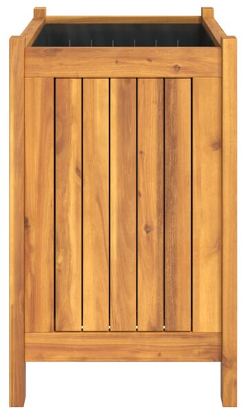 VidaXL tömör akácfa kerti virágtartó béléssel 54 x 31 x 50 cm