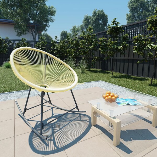 VidaXL bézs polyrattan kültéri Acapulco szék