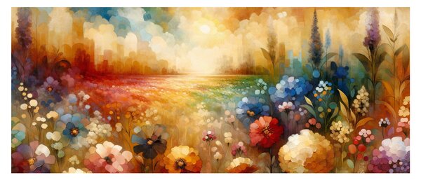 Kép - Színes rét (120x50 cm)