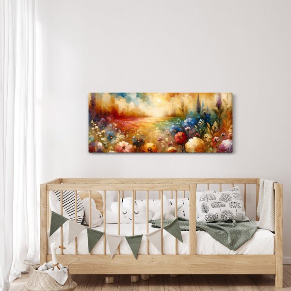 Kép - Színes rét (120x50 cm)