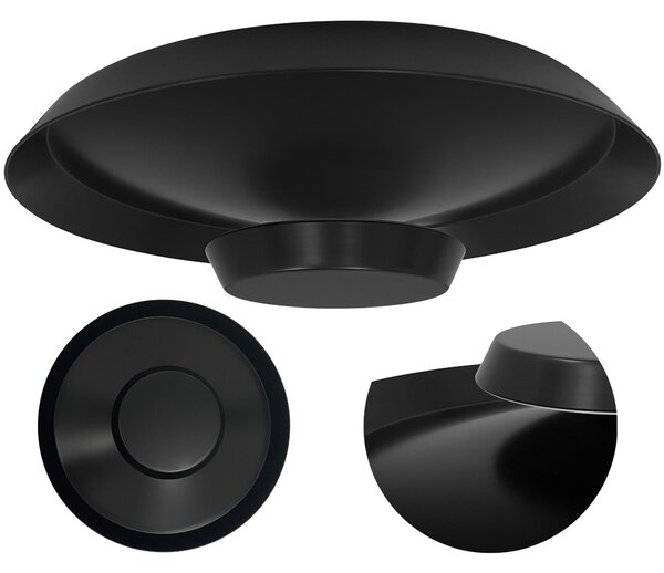Toolight Szerszámlámpa, LED mennyezeti lámpa 40cm, 14W, APP1461, fekete, OSW-04189